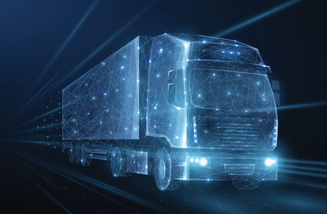 Cyfrowy obraz ciężarówki