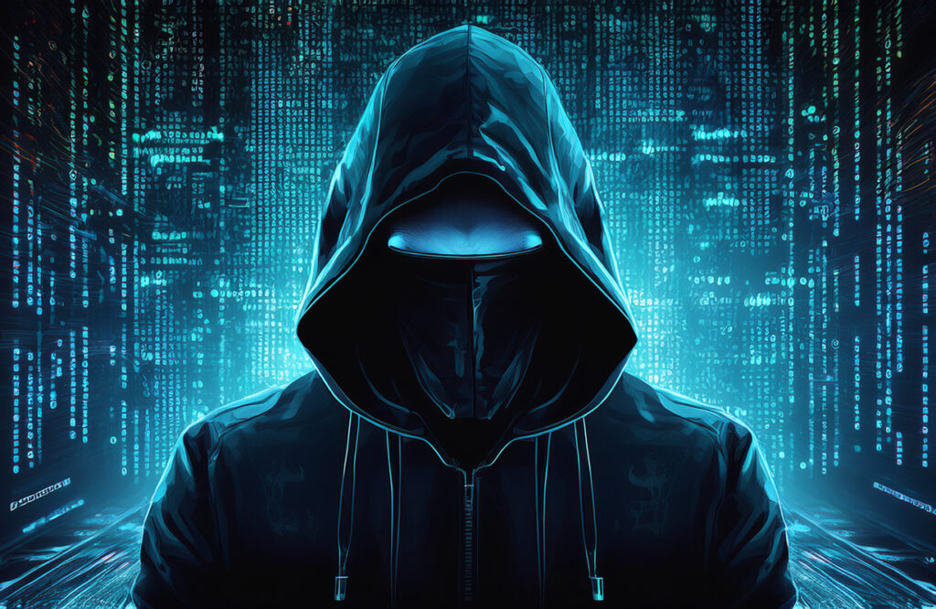 Hacker w kapturze