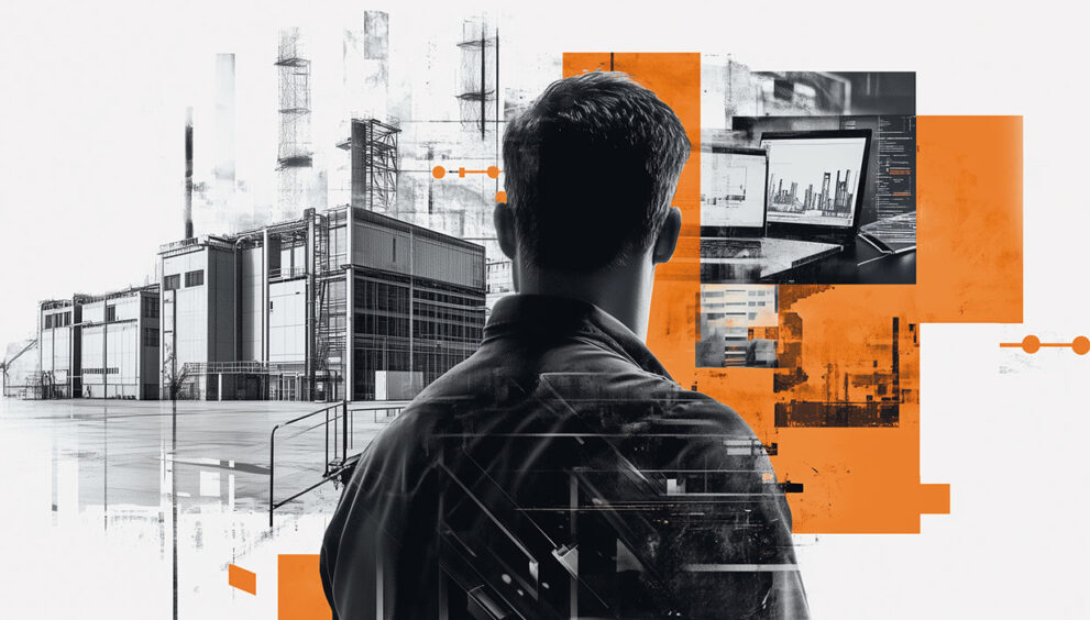 Manager parzący na zakład przemysłowy