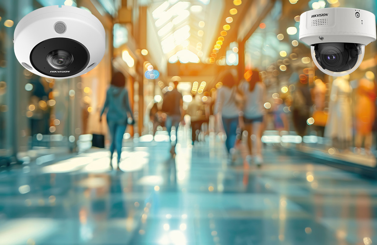 Kamery wieloprzetwornikowe w galerii handlowej