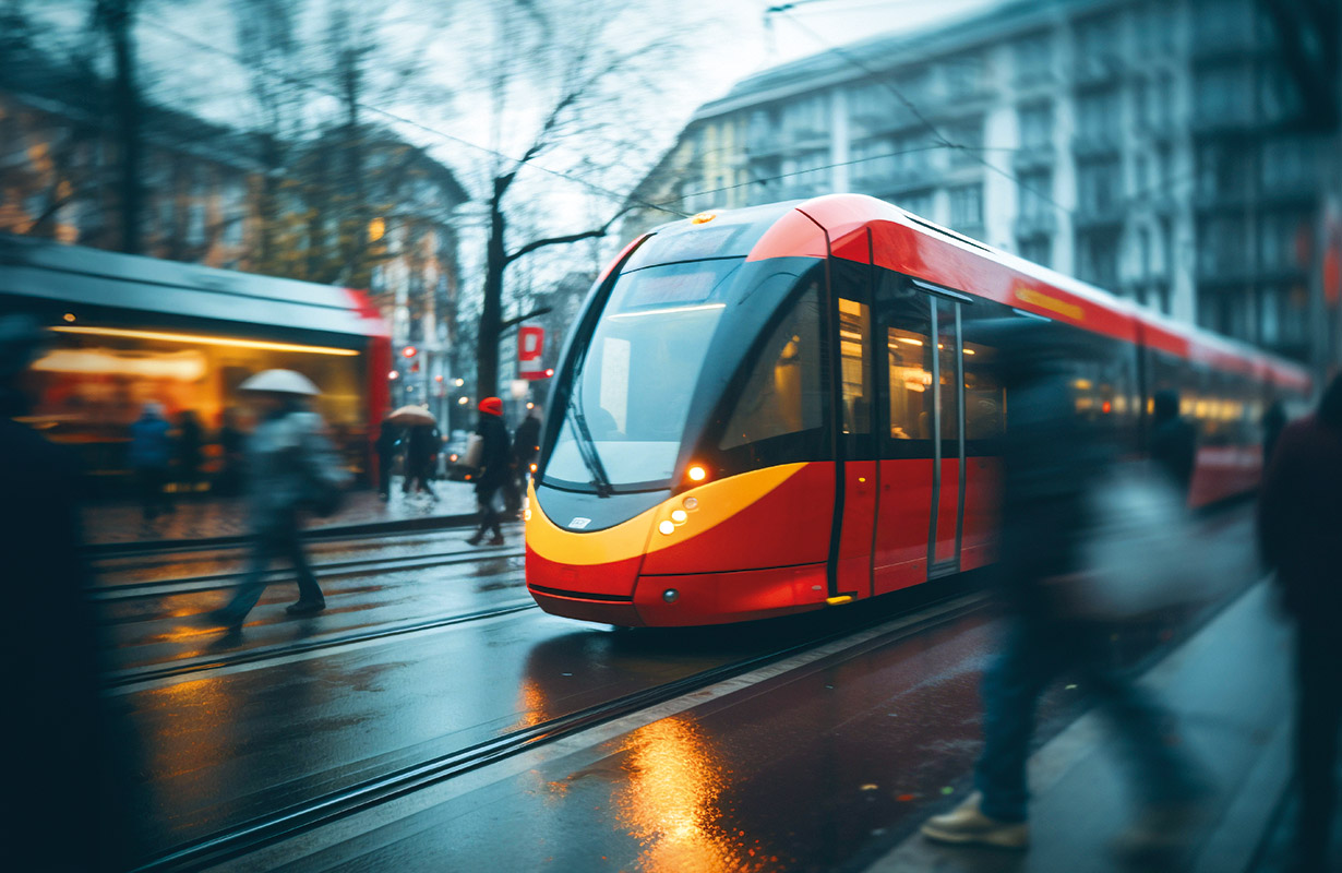 Warszawski tramwaj na trasie