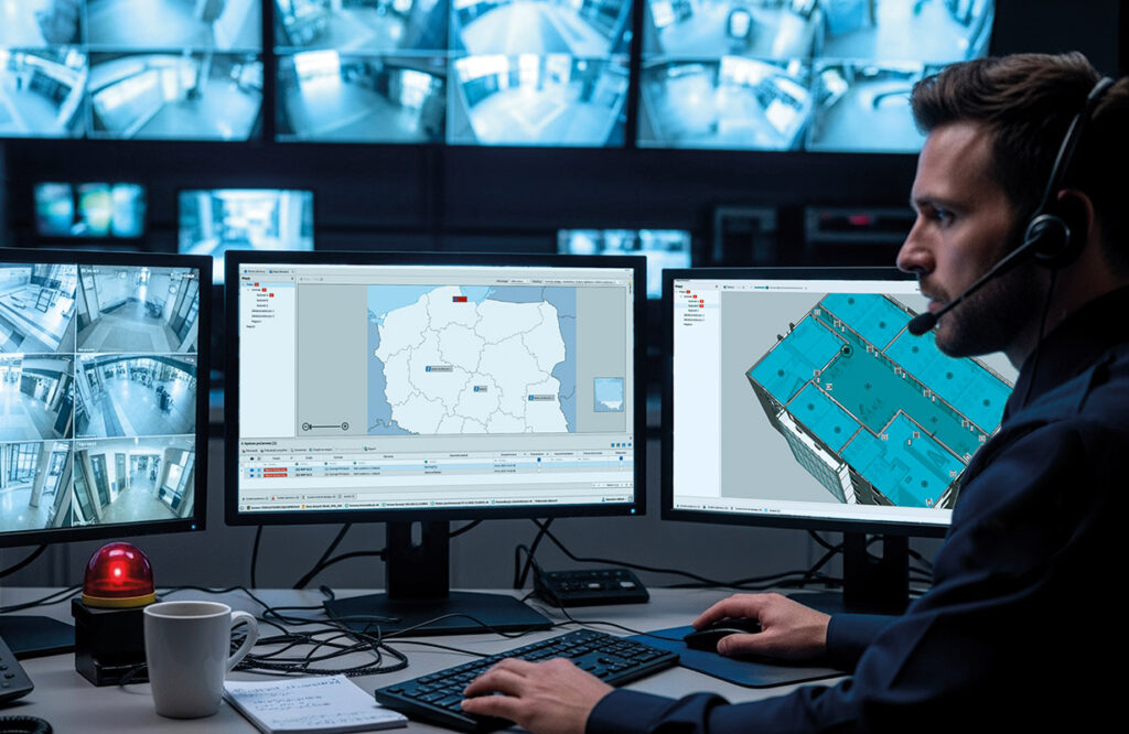 Operator w Centrum Monitoringu