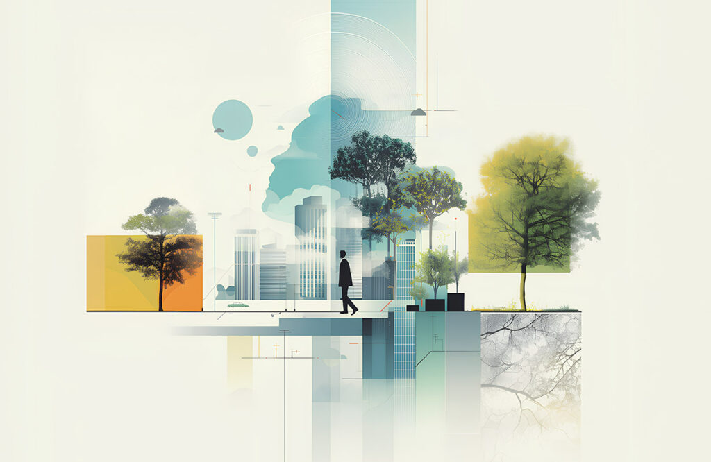 Grafika ilustrująca temat Smart City